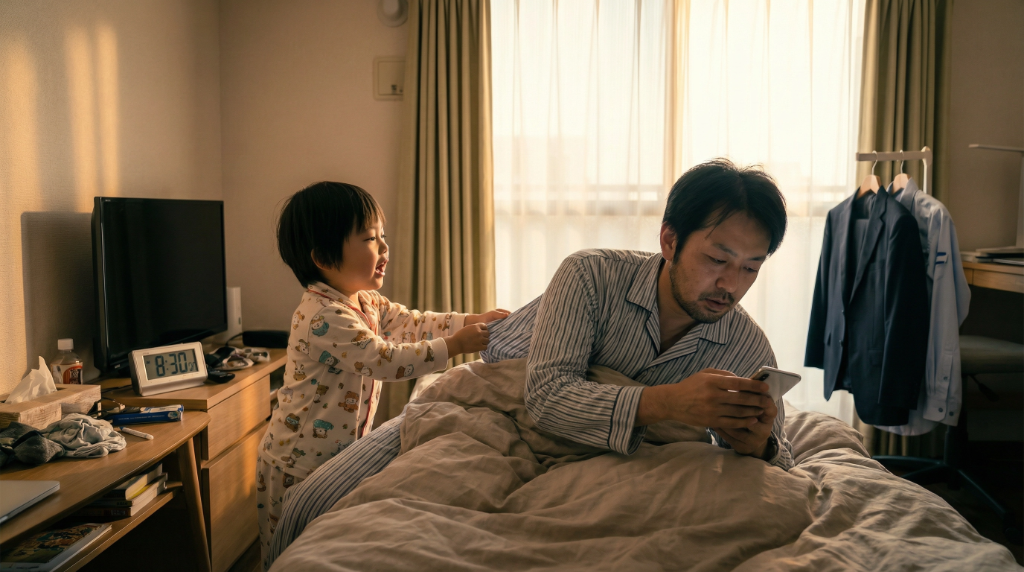 朝からスマホを見続けて慌ただしい